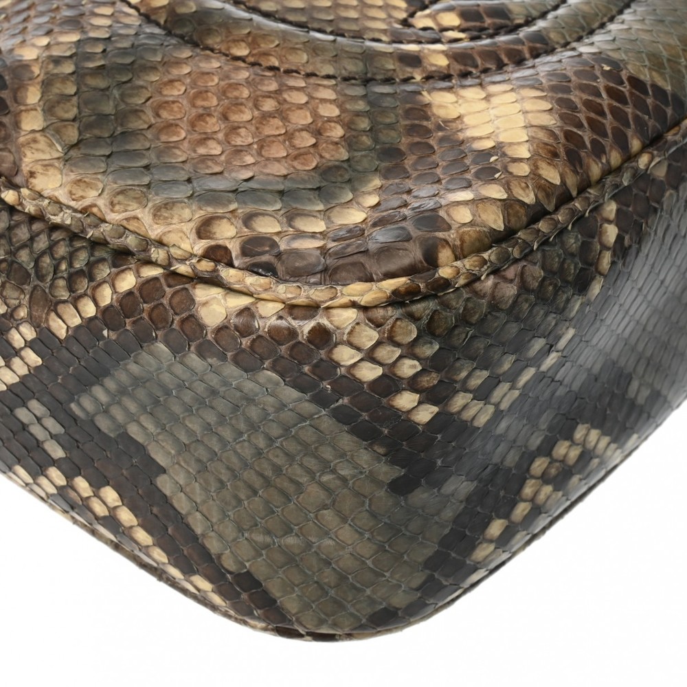Gucci Shoulder Bag Python Soho Brown - image 6